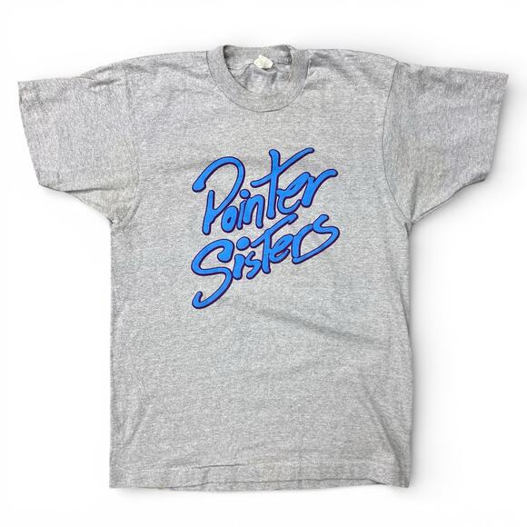 Vintage Other - Vintage Pointer Sisters 1986 Tour Gray TShirt Band Tee Music USA Made 80s Single